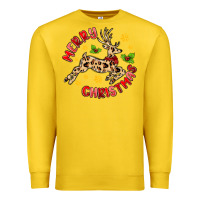 Lemon merry christmas deer Premium Sweatshirt - MaliasSmallBusiness