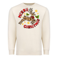 Sandshell merry christmas deer Premium Sweatshirt - MaliasSmallBusiness