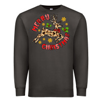 Smoke merry christmas deer Premium Sweatshirt - MaliasSmallBusiness