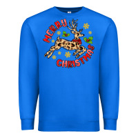 True Royal merry christmas deer Premium Sweatshirt - MaliasSmallBusiness
