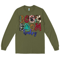 Army Green boom boom baby Long Sleeve Tee - Artiststas