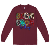 Burgundy boom boom baby Long Sleeve Tee - Artiststas
