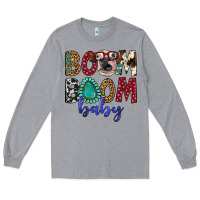 Heather Grey boom boom baby Long Sleeve Tee - Artiststas