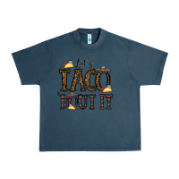 Midnight Navy let's taco bout it Urban Heavy Tee - CowhideDigitalArt