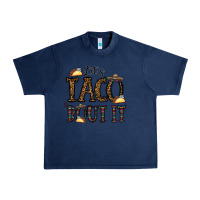 Navy let's taco bout it Urban Heavy Tee - CowhideDigitalArt