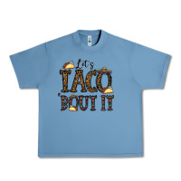 Pebble Blue let's taco bout it Urban Heavy Tee - CowhideDigitalArt