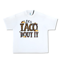 White let's taco bout it Urban Heavy Tee - CowhideDigitalArt