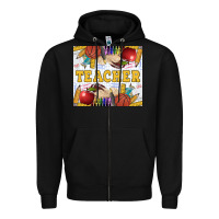 Black Teacher Equipment Zipper Hoodie - LillyAllenDesigns