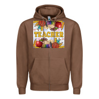 Chestnut Teacher Equipment Zipper Hoodie - LillyAllenDesigns