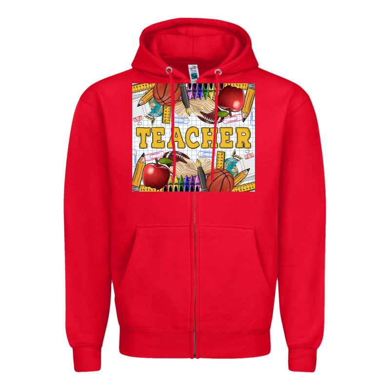 Teacher Equipment Zipper Hoodie by LillyAllenDesigns | Teevron