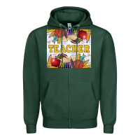Sports Green Teacher Equipment Zipper Hoodie - LillyAllenDesigns