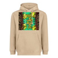 Mushroom softball leopard Heavyweight Hoodie - NancyCooperArtShop