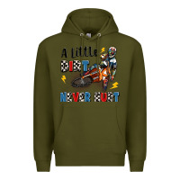 Army Green a little dirt never hurt Premium Hoodie - Artiststas