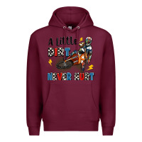 Burgundy a little dirt never hurt Premium Hoodie - Artiststas