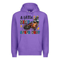 Purple a little dirt never hurt Premium Hoodie - Artiststas