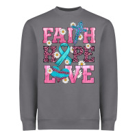 Storm faith hope love  cross and ribbon Heavyweight Sweatshirt - HRA Design Shop