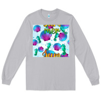 Moon Dust seahorse and sea shell seamless pattern Long Sleeve Tee - BundleAndBundleShop