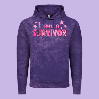 I Am A Survivor Breast Cancer Vintage Hoodie Designed By Texasbilliewilder
