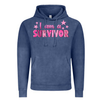 Vintage Denim I Am a Survivor Breast Cancer Vintage Hoodie - texasbilliewilder