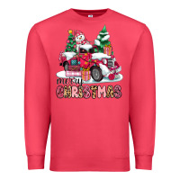 Cardinal pink merry christmas Premium Sweatshirt - MaliasSmallBusiness