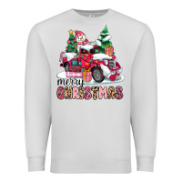 Dove Grey pink merry christmas Premium Sweatshirt - MaliasSmallBusiness