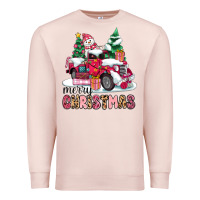 Pale Pink pink merry christmas Premium Sweatshirt - MaliasSmallBusiness