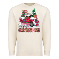 Sandshell pink merry christmas Premium Sweatshirt - MaliasSmallBusiness