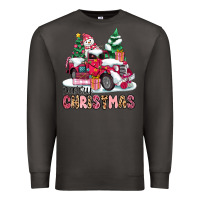 Smoke pink merry christmas Premium Sweatshirt - MaliasSmallBusiness