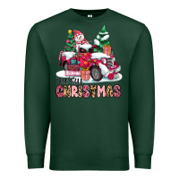 Sports Green pink merry christmas Premium Sweatshirt - MaliasSmallBusiness