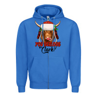 True Royal you serious clark highland cow Zipper Hoodie - Jasminsmagicworld