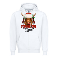 White you serious clark highland cow Zipper Hoodie - Jasminsmagicworld