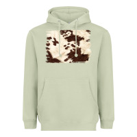 Matcha brown cowhide background Heavyweight Hoodie - NancyCooperArtShop