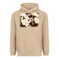 Mushroom brown cowhide background Heavyweight Hoodie - NancyCooperArtShop