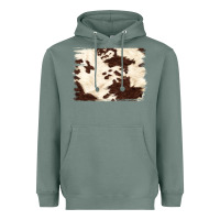 Sage brown cowhide background Heavyweight Hoodie - NancyCooperArtShop