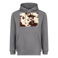 Storm brown cowhide background Heavyweight Hoodie - NancyCooperArtShop
