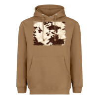 Toasted Coconut brown cowhide background Heavyweight Hoodie - NancyCooperArtShop