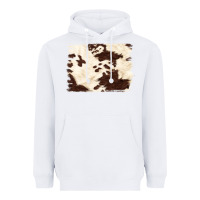 White brown cowhide background Heavyweight Hoodie - NancyCooperArtShop