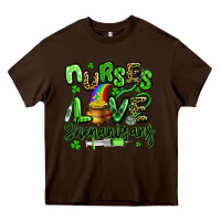 Chocolate Brown nurses love shenanigans st patricks day Heavy Core Tee - Artiststas