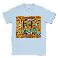 Dusty Blue western hello fall tumbler Classic Tee - Artiststas