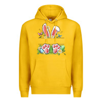 Lemon easter bunny name frame Premium Hoodie - Artiststas