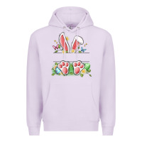 Lilac easter bunny name frame Premium Hoodie - Artiststas