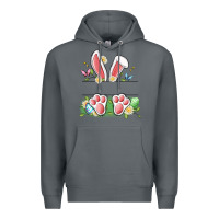 Rock easter bunny name frame Premium Hoodie - Artiststas