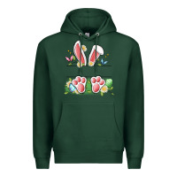 Sports Green easter bunny name frame Premium Hoodie - Artiststas