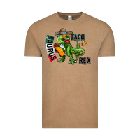Vintage Coffee taco saurus rex Vintage Tee - CowhideDigitalArt