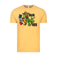 Vintage Mustard taco saurus rex Vintage Tee - CowhideDigitalArt