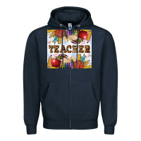 Navy Western Teacher Zipper Hoodie - LillyAllenDesigns