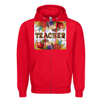 Red Western Teacher Zipper Hoodie - LillyAllenDesigns