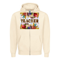 Sandshell Western Teacher Zipper Hoodie - LillyAllenDesigns