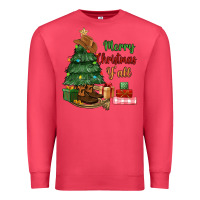 Cardinal merry christmas y'all Premium Sweatshirt - MaliasSmallBusiness