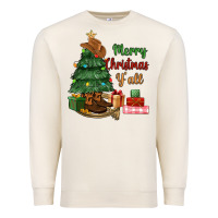 Sandshell merry christmas y'all Premium Sweatshirt - MaliasSmallBusiness